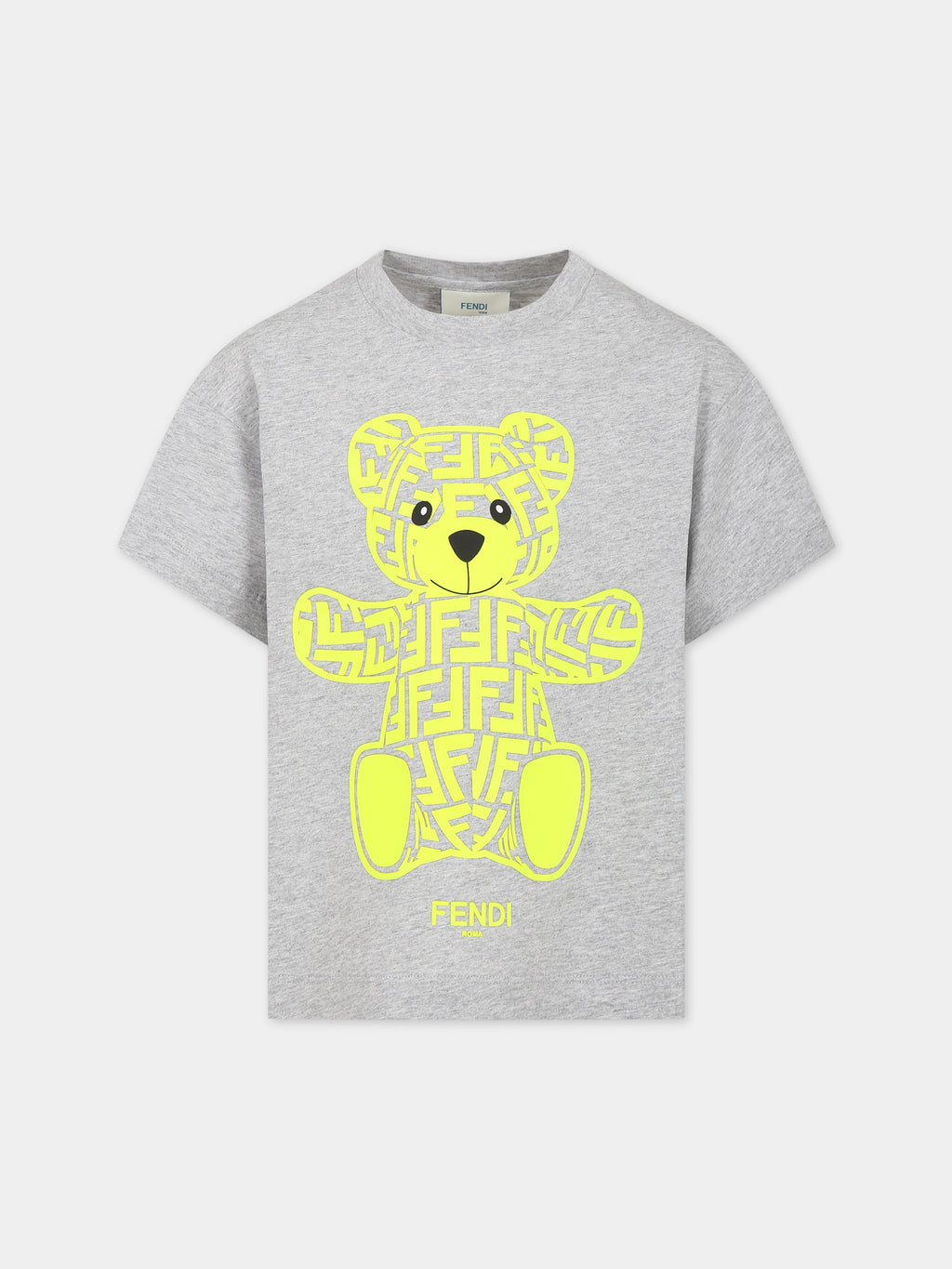 Grey t-shirt for kids with double F